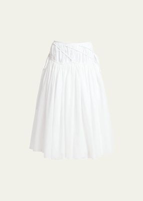 Layered Self-Tie Maxi Skirt
