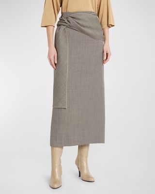 Laz Maxi Skirt with Knot Detail