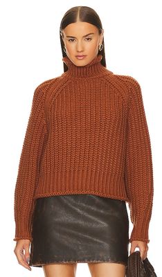 LBLC The Label Jules Sweater in Rust