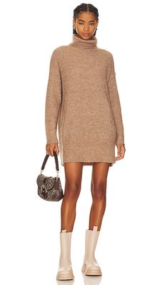LBLC The Label Kiara Sweater Dress in Brown