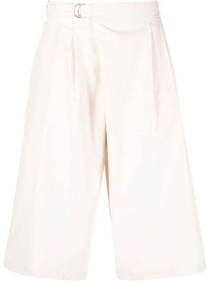 Le 17 Septembre front-pleat cropped trousers - Neutrals