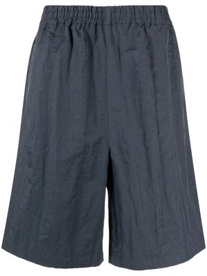 Le 17 Septembre knee-length elasticated-waistband shorts - Blue