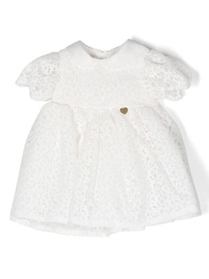 Le Bebé Enfant chantilly-lace dress - White