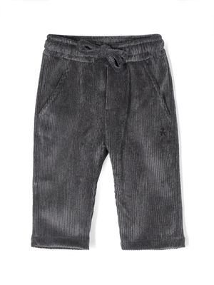 Le Bebé Enfant drawstring-waist corduroy trousers - Grey