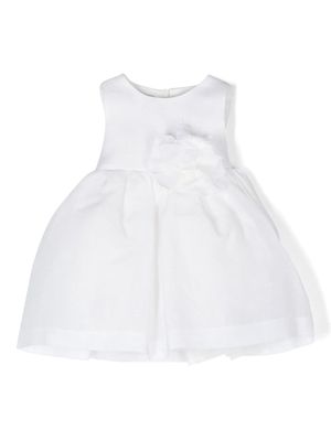 Le Bebé Enfant floral-appliqué sleeveless dress - White