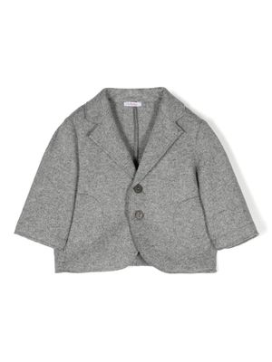 Le Bebé Enfant mélange single-breasted blazer - Grey