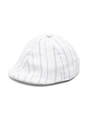 Le Bebé Enfant peaked striped beret - Neutrals