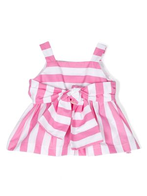 Le Bebé Enfant striped flared blouse - Pink