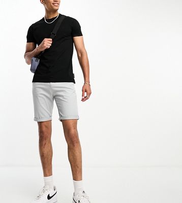 Le Breve Tall chino shorts in light gray