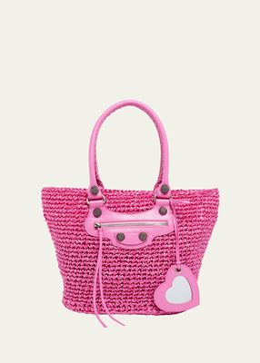 Le Cagole Medium Basket Top-Handle Bag