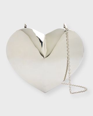 Le Coeur Metallic Clutch Bag