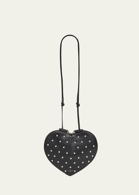 Le Coeur Pearly Leather Crossbody Bag
