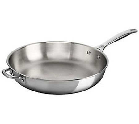 Le Creuset 12-1/2" Deep Stainless Steel Fry Pan