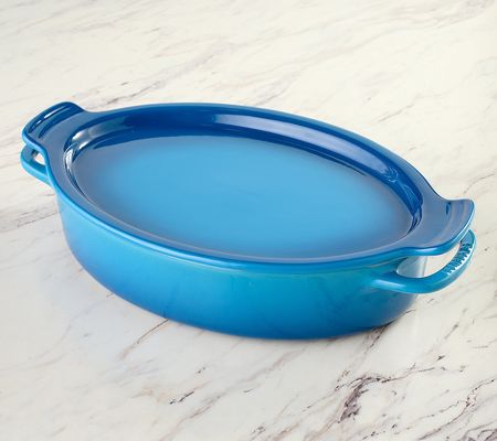 Le Creuset 3.5-L Stoneware Oval Baker with Platter Lid