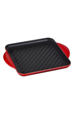Le Creuset 9 1/2-Inch Square Griddle Pan in Cerise