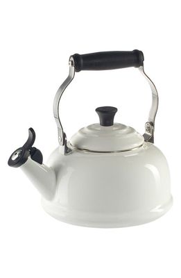 Le Creuset Classic Whistling Tea Kettle in White