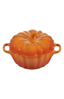 Le Creuset Figural Pumpkin Mini Baking Dish in Persimmon