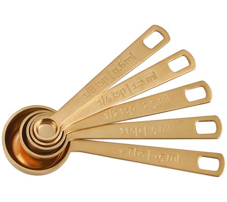 Le Creuset Gold Measuring Spoons Set of 5