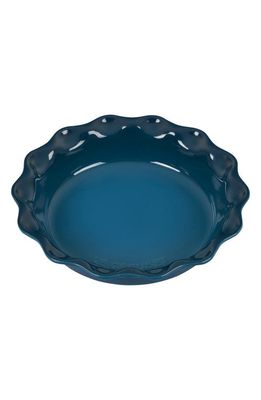 Le Creuset Heritage 9-Inch Stoneware Pie Dish in Deep Teal