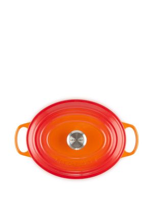 Le Creuset oval 29cm pot - Orange