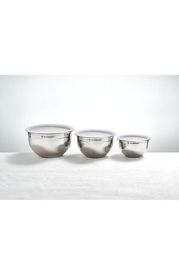Le Creuset Set of 3 Stainless Steel Nested Mixing Bowls