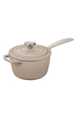 Le Creuset Signature 1.75-Quart Enameled Cast Iron Saucepan in Meringue