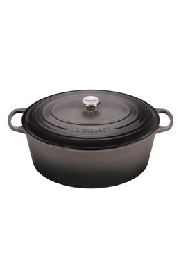 Le Creuset Signature 15 1/2-Quart Oval Enamel Cast Iron French/Dutch Oven in Oyster