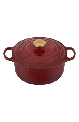 Le Creuset Signature 5 1/2 Quart Round Enamel Cast Iron French/Dutch Oven in Rhone