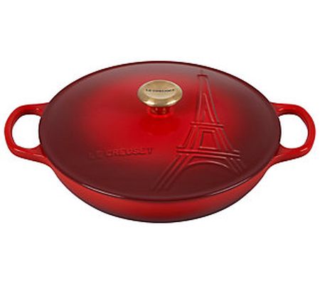 Le Creuset Signature Braiser Eiffel Tower Embos sed Lid