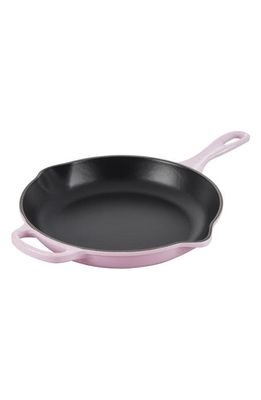 Le Creuset Signature Handle Enamel 11 3/4 Inch Cast Iron Skillet in Shallot