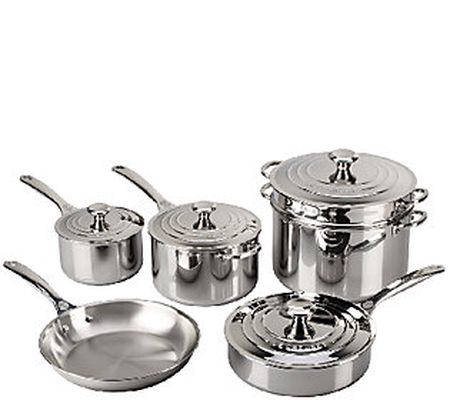 Le Creuset Stainless Steel 10-Piece Cookware Se t