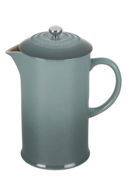 Le Creuset Stoneware French Press in Sea Salt