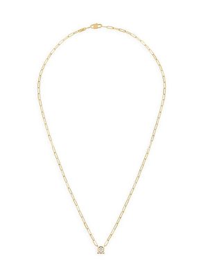 Le Cube Diamant 18K Yellow Gold & 0.25 TCW Diamond Large Pendant Necklace