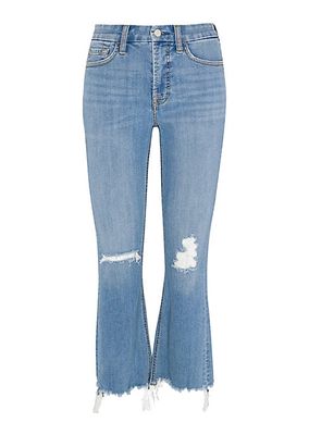 Le Disco Cropped Distressed Jeans