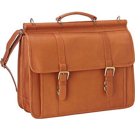 Le Donne Leather Men's Classic Dowel Rod Laptop Brief Case