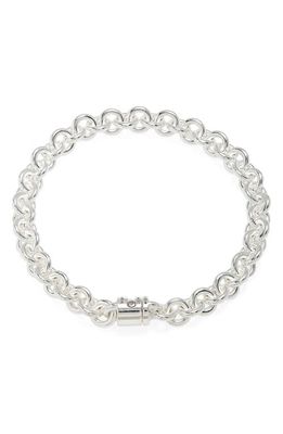 le gramme 21G Polished Sterling Silver Entrelacs Chain Bracelet 