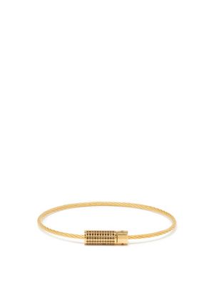 Le Gramme - 9g Black-diamond & 18kt Gold Cable Bracelet - Mens - Gold