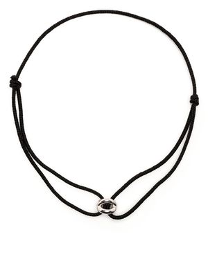 Le Gramme adjustable maillon-cord bracelet - Black