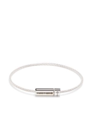 Le Gramme Le 7g Cable diamond bracelet - Silver