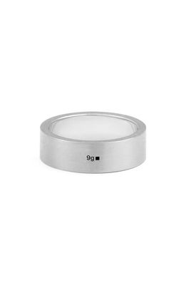 le gramme Men's Ribbon 11G Brushed Sterling Silver Band Ring