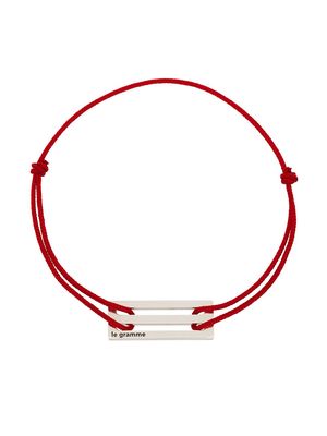 Le Gramme sterling silver Le 2.5g cord bracelet - Red
