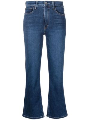 Le Jean flared cropped-leg trousers - Blue