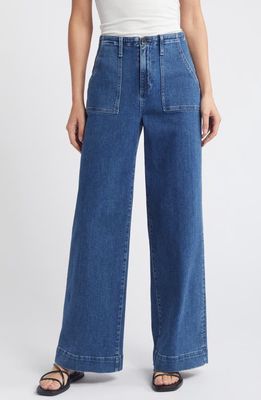 Le Jean High Waist Utility Wide Leg Jeans in Love Song 