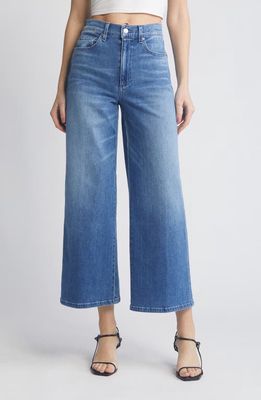 Le Jean Juliette High Waist Ankle Wide Leg Jeans in Moon River