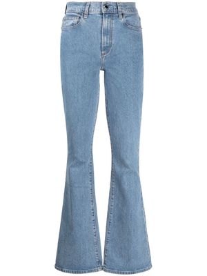 Le Jean Remy high-waisted flare jeans - Blue