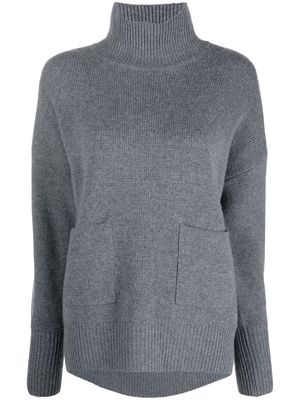 Le Kasha Bagan patch-pocket cashmere jumper - Grey