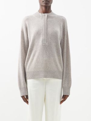 Le Kasha - Croatia High-neck Cashmere Sweater - Womens - Light Brown