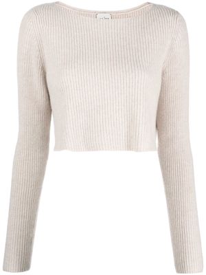 Le Kasha cropped knit jumper - Neutrals