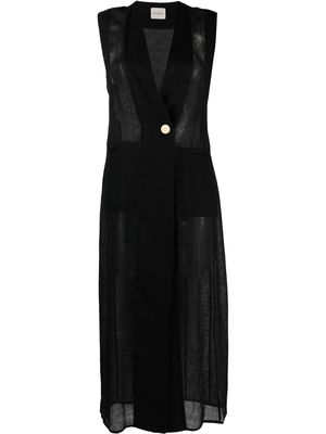 Le Kasha Hadaba linen dress - Black