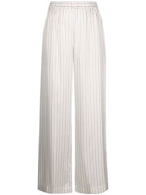 Le Kasha Harper striped silk trousers - Neutrals